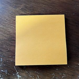 Orange sticky notes